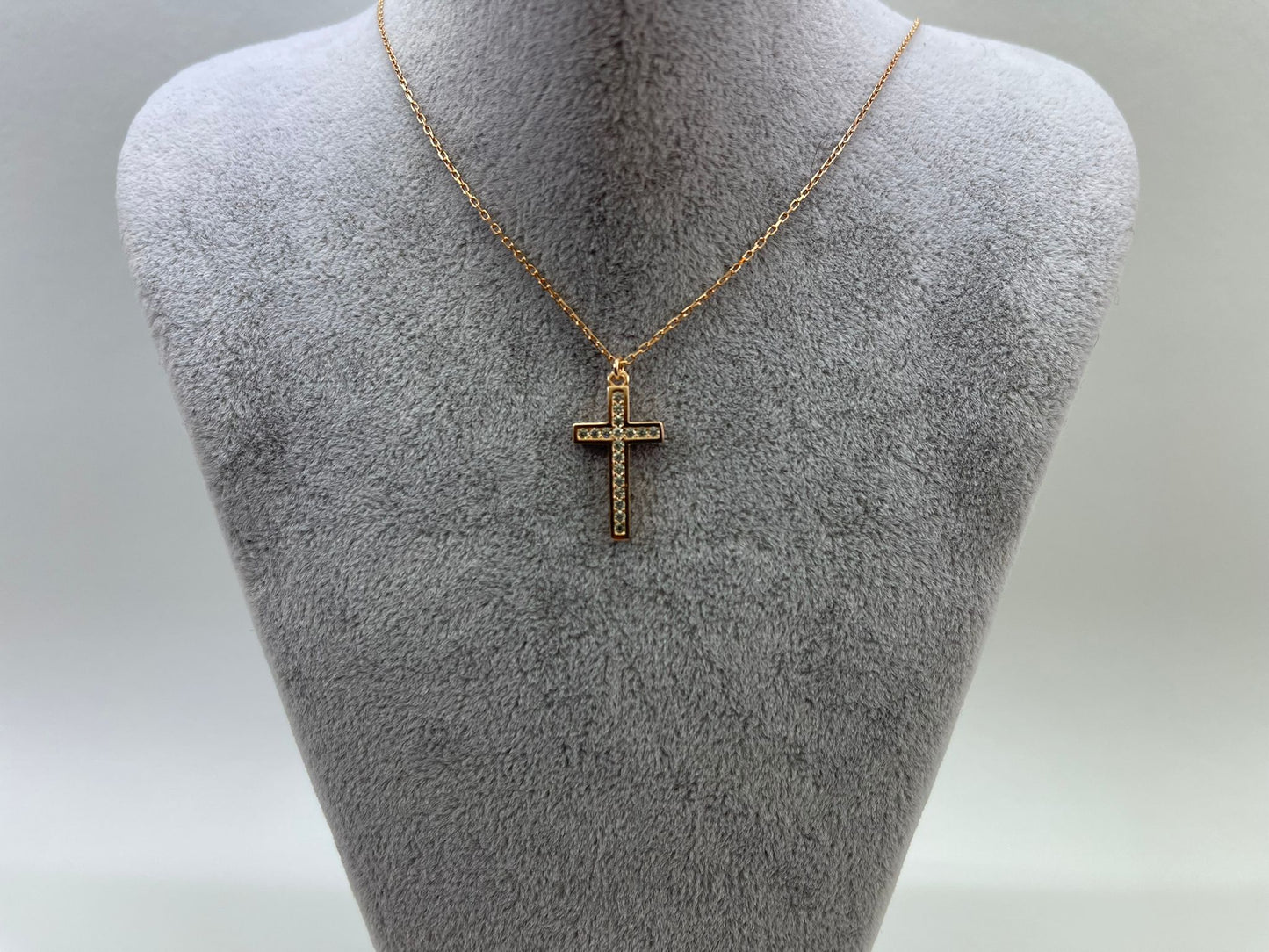 Halskette 925 Silber "Kreuz mit Steine"